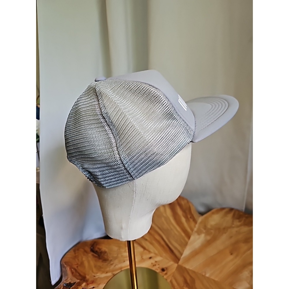 Vintage Adjustable Gray and White Industrial Nuclepore Mesh Trucker‎ Hat - Picture 4 of 15